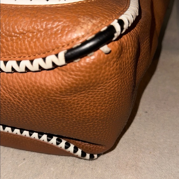 Kate Spade Sheffield Dorma white trim Tote Cognac - Picture 10 of 16